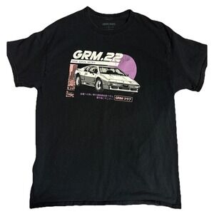 Grim Days Sport T-Shirt Black Large Graphic T Shirt Short Sleeve